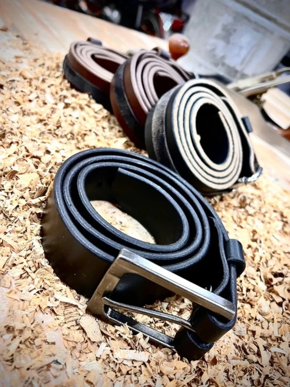 Calavera Tool Works Premium Workwear Heavy Duty Leather Belt 40 Chicago Screws